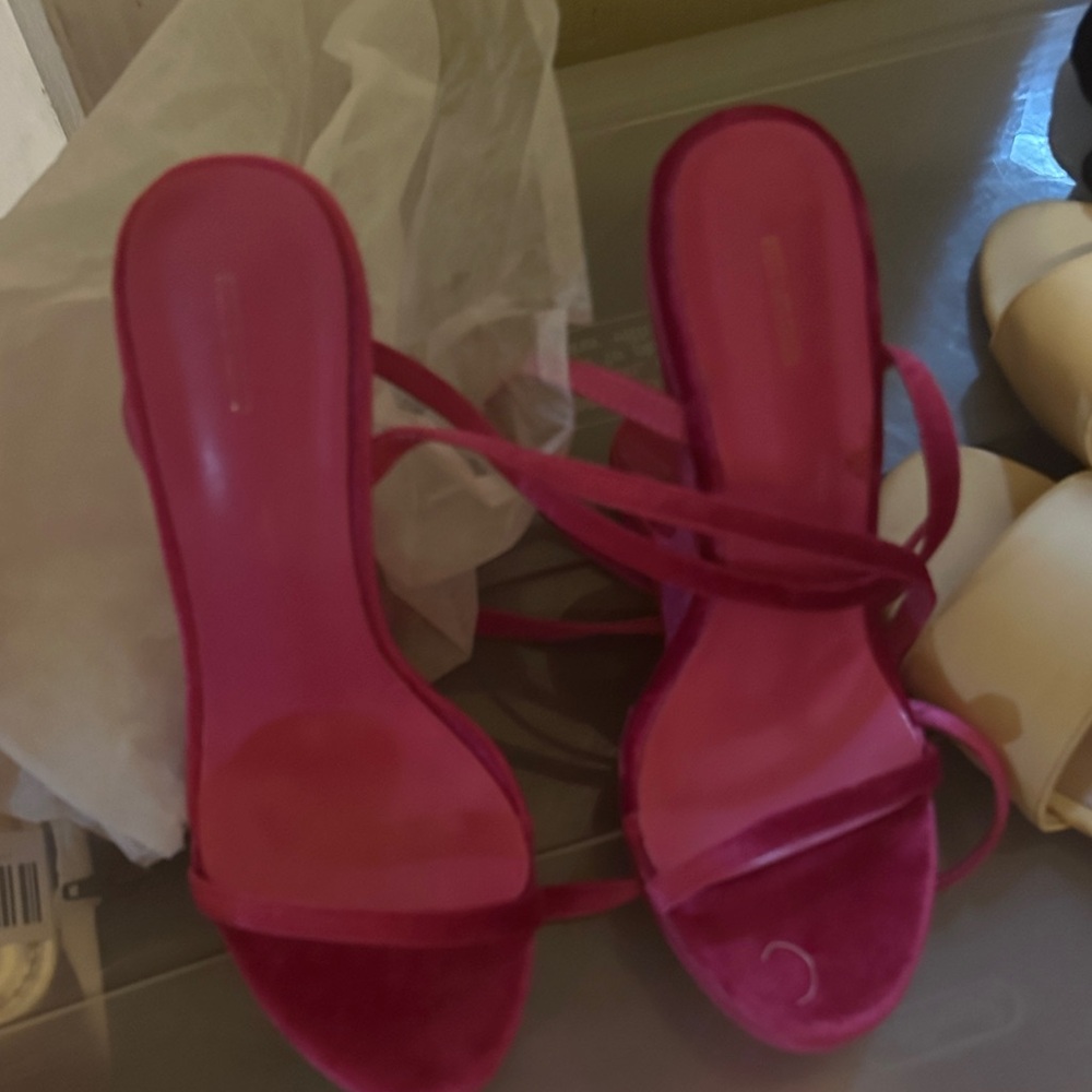 Elegant Pink Strappy Heels